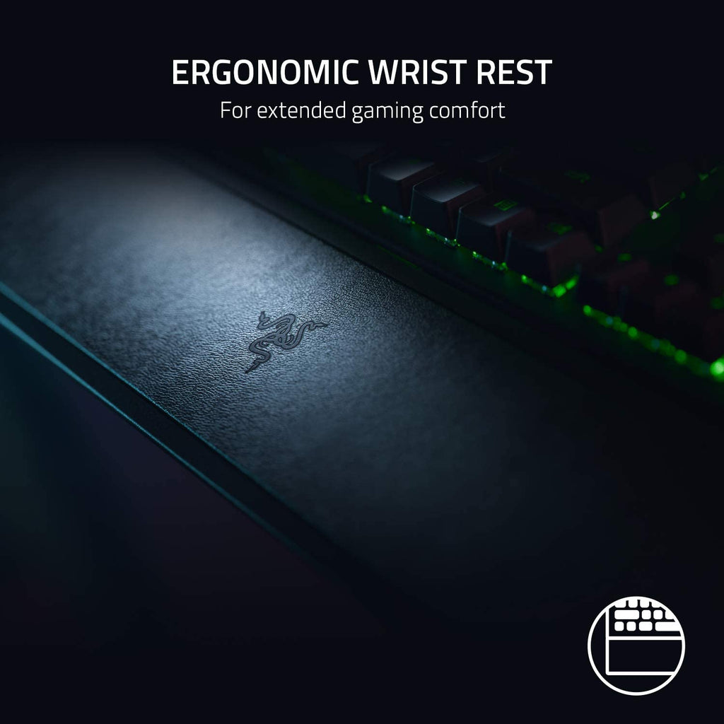 Razer Blackwidow V3 Mechanical Gaming Keyboard: Green Mechanical Switches Tactile & Clicky - Chroma RGB - Compact Form Factor - Programmable Macros - Snap Tap