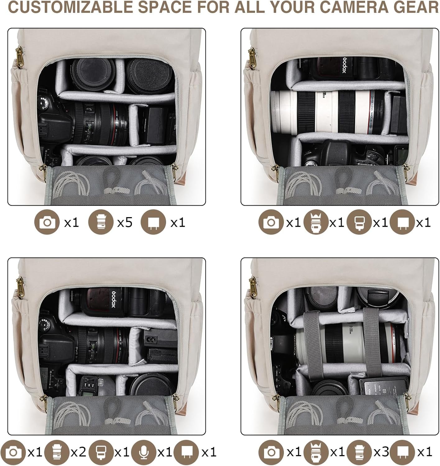 Camera Backpack DSLR Camera Bag Backpacks for Photographers