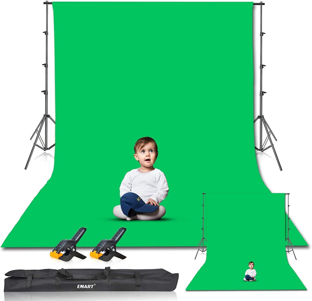 Green Screen Backdrop Kit, 8.5X10Ft Stand with 10X12Ft Backdrop